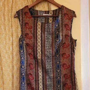 Vintage 1960s Italian Jacquard Dress, size S/M